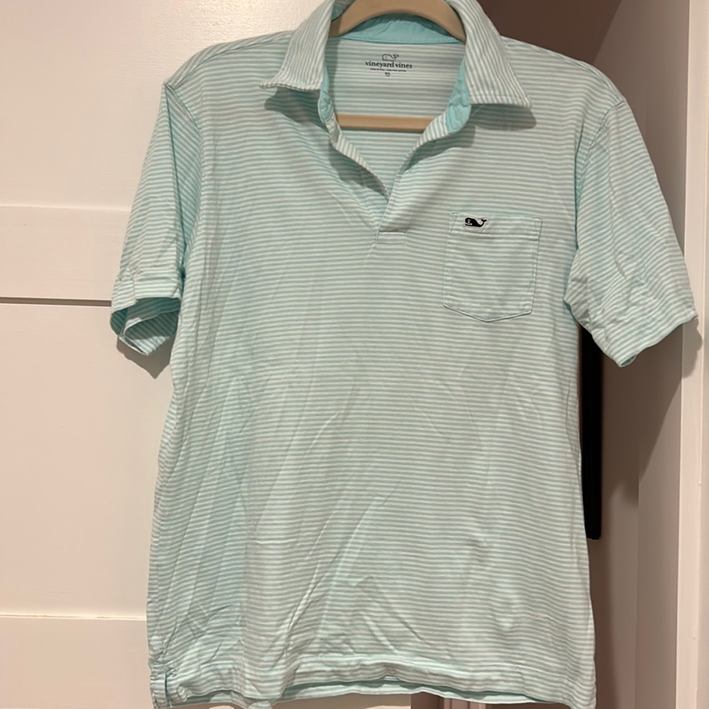 Boys Vineyard Vines Striped Polo Shirt XL (20)